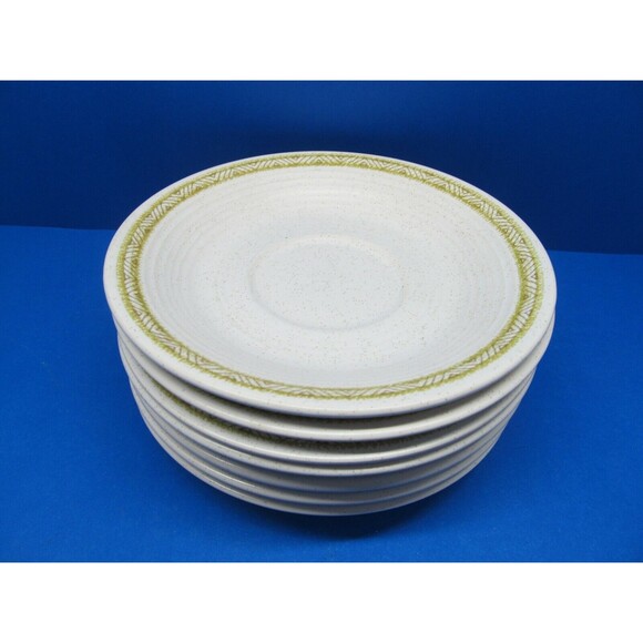 Franciscan Hacienda Green Saucers Only Set Of 7 Saucers EC - Picture 6 of 12